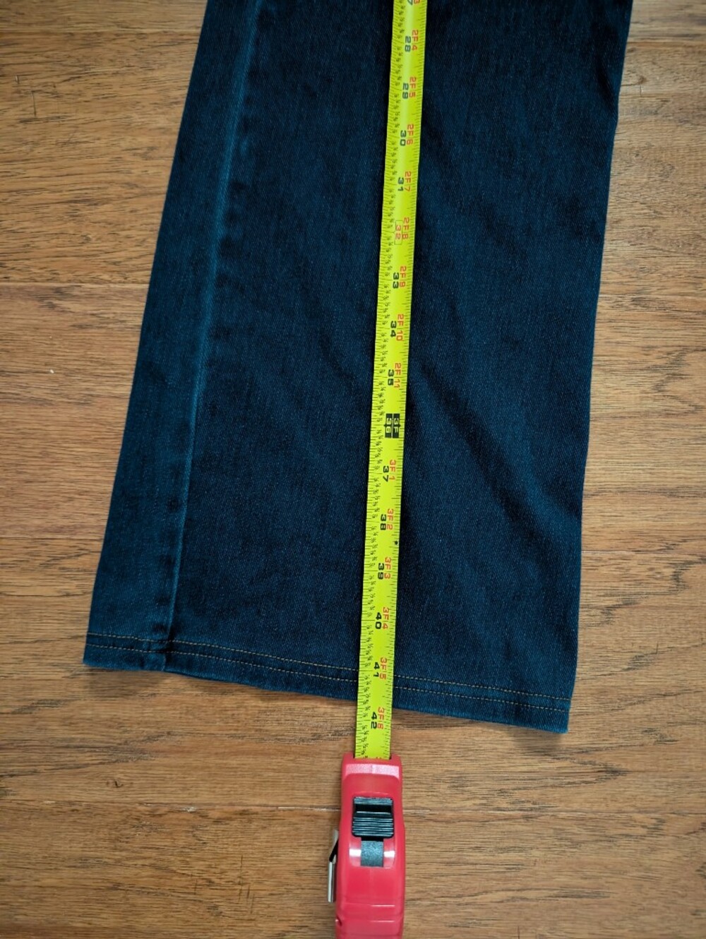 Halara Women's Dark Blue Flare Jeans Size XL - Picture 6 of 8